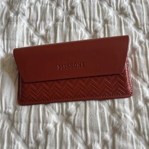 New MISSONI Beige Leather‎ Soft Glasses Case